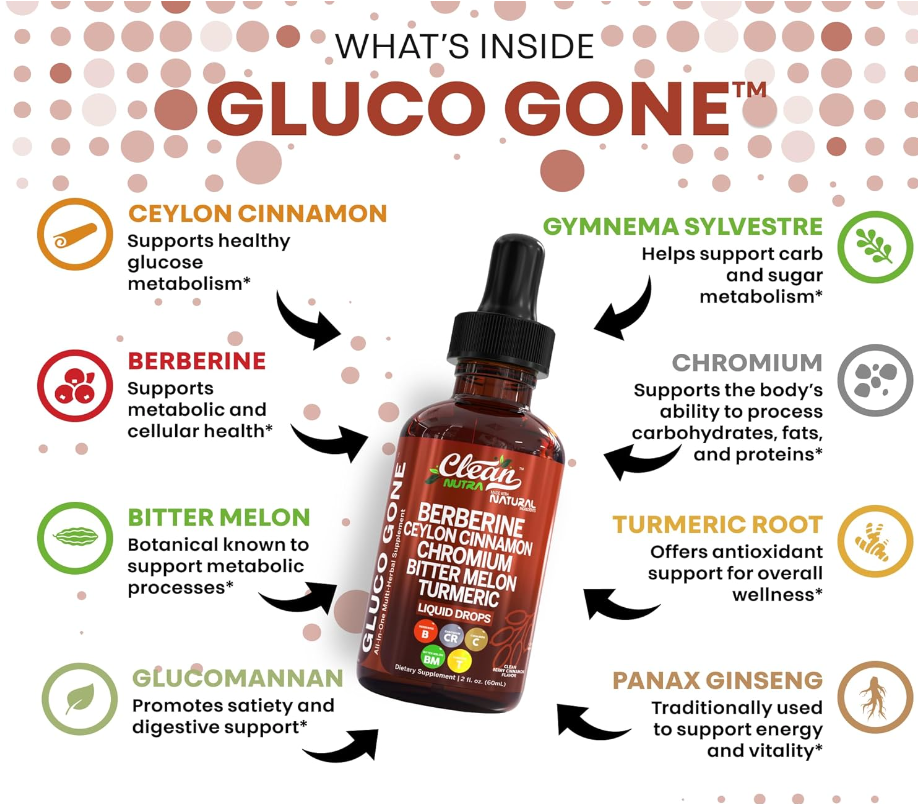 Organic Ceylon Cinnamon Berberine Liquid Drops Supplement